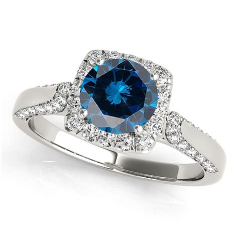 navy blue diamond engagement rings|blue diamond engagement rings.